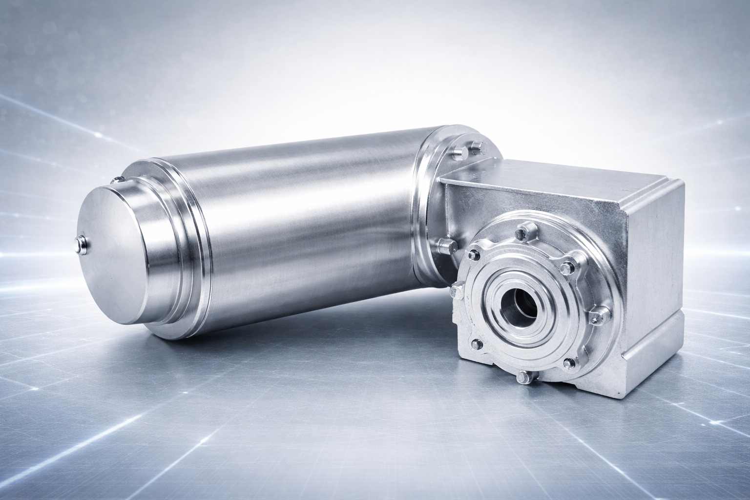 Stainless Steel Worm Gear Reducer (IP67 Waterproof Motors)